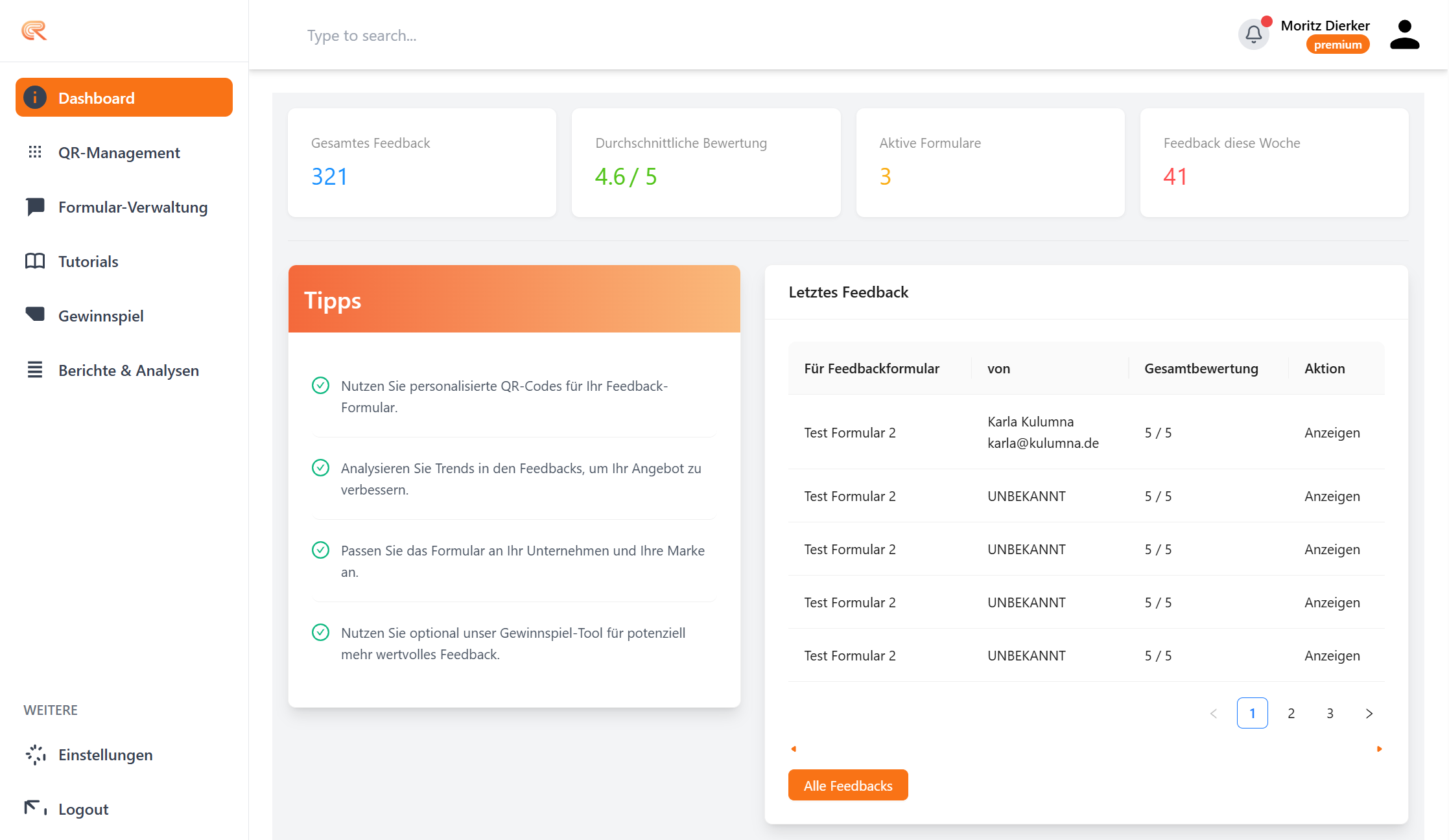 Dashboard Analytics Preview